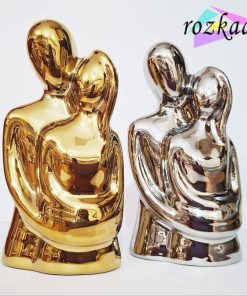 تندیس عشق طلایی و نقره ای از جنس سرامیک