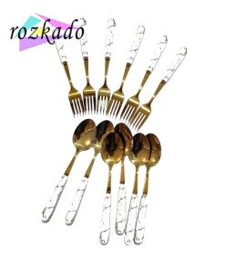 قاشق چنگال دسته سرامیکی