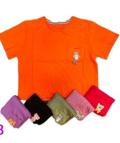 تیشرت تمام پنبه کراپ موش.خرگوش.خرسی