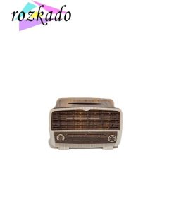 جا دستمال رادیو کشو دار چوبی