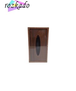 جا دستمال کاغذی چوبی درب کشویی