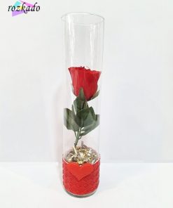 شیشه گل رز سرخ