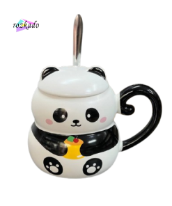 ماگ سرامیکی با طراحی پاندا، گربه و خرس