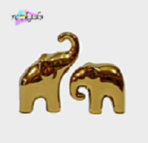 اکسسوری فیل جفتی طلایی
