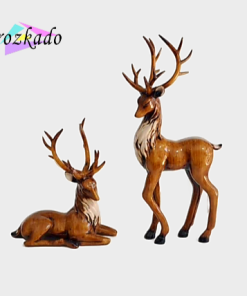 مجسمه دکوری گوزن آواز پلی‌استر