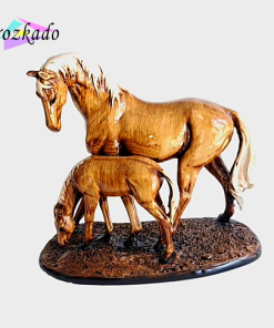 مجسمه دکوری اسب مادر پلی‌استر