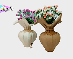 گلدان پلیاستر بافتدار روستیک