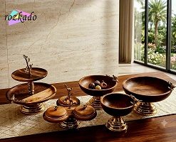 سرویس پذیرایی ۵ پارچه چوبی گنجشک