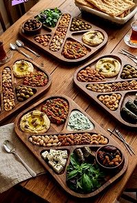 اردوخوری مستطیلی چوب گردو