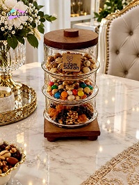 شکلات‌خوری سه طبقه گرد